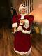 Animated Life Size 5 Ft Mrs Santa Claus Dancing And Singing Working Gemmy Sale