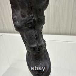 ANTIOUE CAST IRON SANTA CLAUS DOOR STOP FIGURE 5 1/2 Paper weight