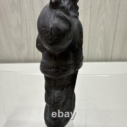 ANTIOUE CAST IRON SANTA CLAUS DOOR STOP FIGURE 5 1/2 Paper weight