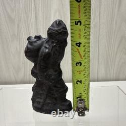 ANTIOUE CAST IRON SANTA CLAUS DOOR STOP FIGURE 5 1/2 Paper weight