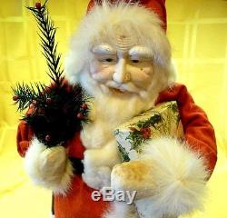 ANTIQUE LARGE 22 STANDING SANTA CLAUS DOLL Circa 1900+/. PRISTINE COND