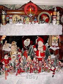 ANTIQUE LARGE 22 STANDING SANTA CLAUS DOLL Circa 1900+/. PRISTINE COND