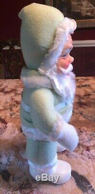 ANTIQUE RUSHTON Santa Claus-Rare MINT GREEN SUIT 18 Tall