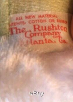 ANTIQUE RUSHTON Santa Claus-Rare MINT GREEN SUIT 18 Tall