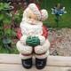 Awesome Atlantic Mold Ceramic Winking Fat Santa Claus Figurine Christmas Vintage