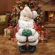 Awesome Winking Fat Santa Claus Atlantic Mold Ceramic Figurine Vintage Christmas