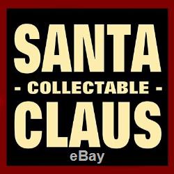 African American Black Santa Claus Figurine / Faux-fur Coat / Extra-large Size