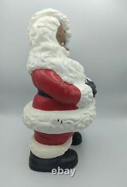 African Black Santa Claus & Mrs. Winking 1977 Atlantic Mold Ceramic Figures