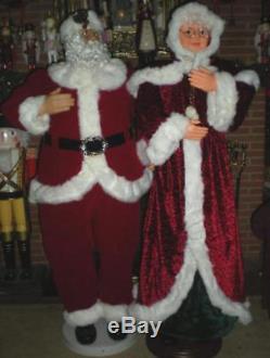 Animated 5 Foot 3 Life Size Santa Claus Dances & Sings Christmas Prop Rare