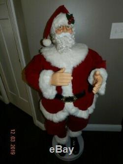 Animated 5' Foot Life Size Santa Claus Dances & Sings Christmas Prop Rare