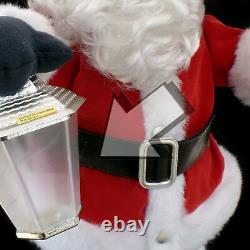 Animated Christmas Figure / Santa Claus & Flame-effect Lantern / Telco / 1995