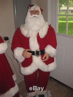 Animated Life Size 5 Ft Santa Claus Sings & Dances To Music See Video