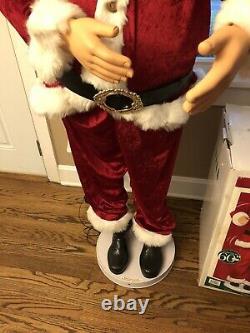 Animated Motion Singing Dancing Santa Life Size 60 Christmas Decor 2004 Tested