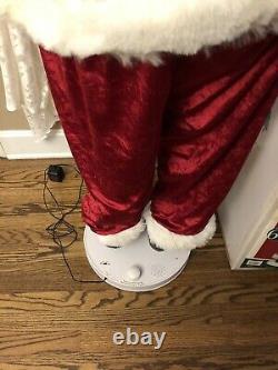 Animated Motion Singing Dancing Santa Life Size 60 Christmas Decor 2004 Tested