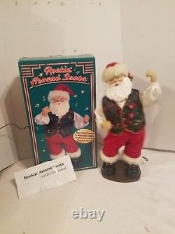 Animated Rockin' Around Santa Claus Dancing Christmas Figure Brenda Lee Music