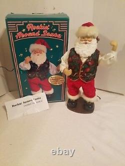 Animated Rockin' Around Santa Claus Dancing Christmas Figure Brenda Lee Music