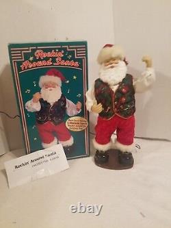 Animated Rockin' Around Santa Claus Dancing Christmas Figure Brenda Lee Music