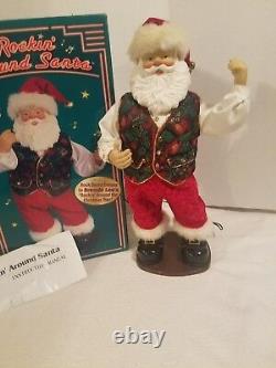 Animated Rockin' Around Santa Claus Dancing Christmas Figure Brenda Lee Music