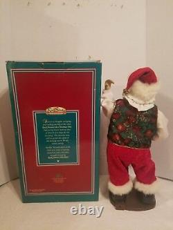 Animated Rockin' Around Santa Claus Dancing Christmas Figure Brenda Lee Music