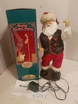 Animated Rockin' Around Santa Claus Dancing Christmas Figure Brenda Lee Music