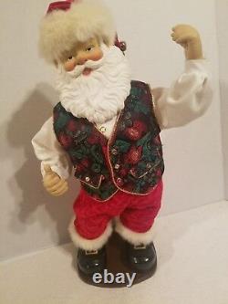 Animated Rockin' Around Santa Claus Dancing Christmas Figure Brenda Lee Music