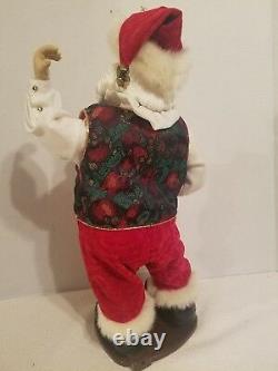 Animated Rockin' Around Santa Claus Dancing Christmas Figure Brenda Lee Music
