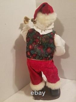 Animated Rockin' Around Santa Claus Dancing Christmas Figure Brenda Lee Music