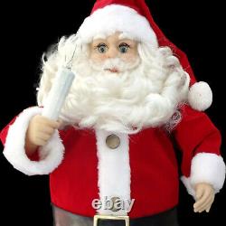 Animated Santa Claus Christmas Figure / Vintage 1992 / Extra-large Size
