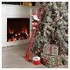 Animated Santa Claus Climbing Ladder Musical Christmas Tree Holiday Decoration