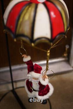 Animated Santa Claus Parachuter Vintage 2002 Christmas Swinging Retro SEE VIDEO