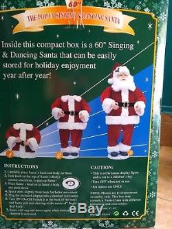 Animated Singing Dancing SANTA CLAUS 5 Ft Tall dance to Jingle Bell Rock