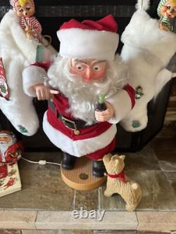 Animatronic Animated Santa Claus With Dog 24 The Coca Cola Company 1991