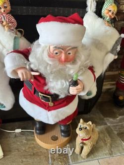 Animatronic Animated Santa Claus With Dog 24 The Coca Cola Company 1991