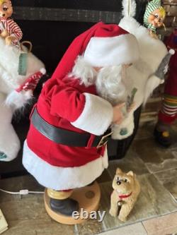 Animatronic Animated Santa Claus With Dog 24 The Coca Cola Company 1991