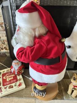 Animatronic Animated Santa Claus With Dog 24 The Coca Cola Company 1991