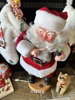 Animatronic Animated Santa Claus With Dog 24 The Coca Cola Company 1991