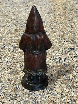 Antioue Cast Iron Santa Claus Door Stop Figure Dated 1890 5 1/2 High