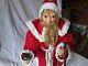 Antique 1900 German Santa Claus Belsnickle Figure With Skis Great Size