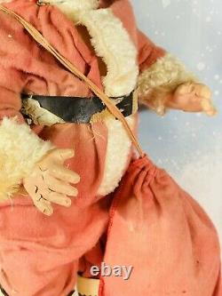 Antique 1920's Composition Santa Claus Doll Freundlich Novelty Corp Original 19