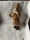 Antique Christmas Felt Robe Santa Claus Figure