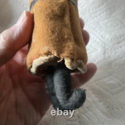Antique Christmas Felt Robe Santa Claus Figure