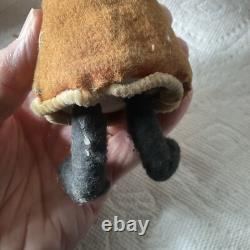 Antique Christmas Felt Robe Santa Claus Figure