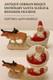 Antique Christmas Germany Bisque Santa Reindeer Hertwig 6699 Early 20th Century