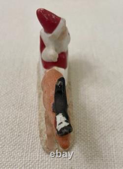 Antique Christmas Germany Bisque Santa Reindeer Hertwig 6699 Early 20th Century