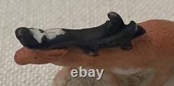 Antique Christmas Germany Bisque Santa Reindeer Hertwig 6699 Early 20th Century