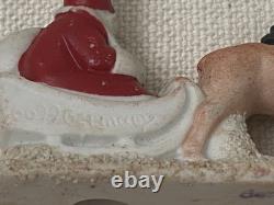 Antique Christmas Germany Bisque Santa Reindeer Hertwig 6699 Early 20th Century