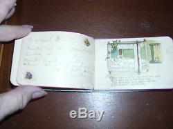 Antique Christmas, Santa Claus Autograph Album 1886 Euc