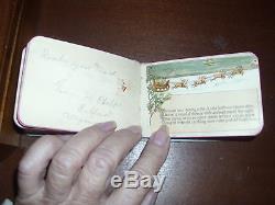 Antique Christmas, Santa Claus Autograph Album 1886 Euc