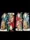 Antique Die-cuts 4 Santa's With Christmas Trees & Toys Pfb Berlin Germany