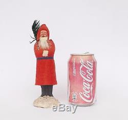 Antique German Paper Mache Candy Container Santa Claus Figure